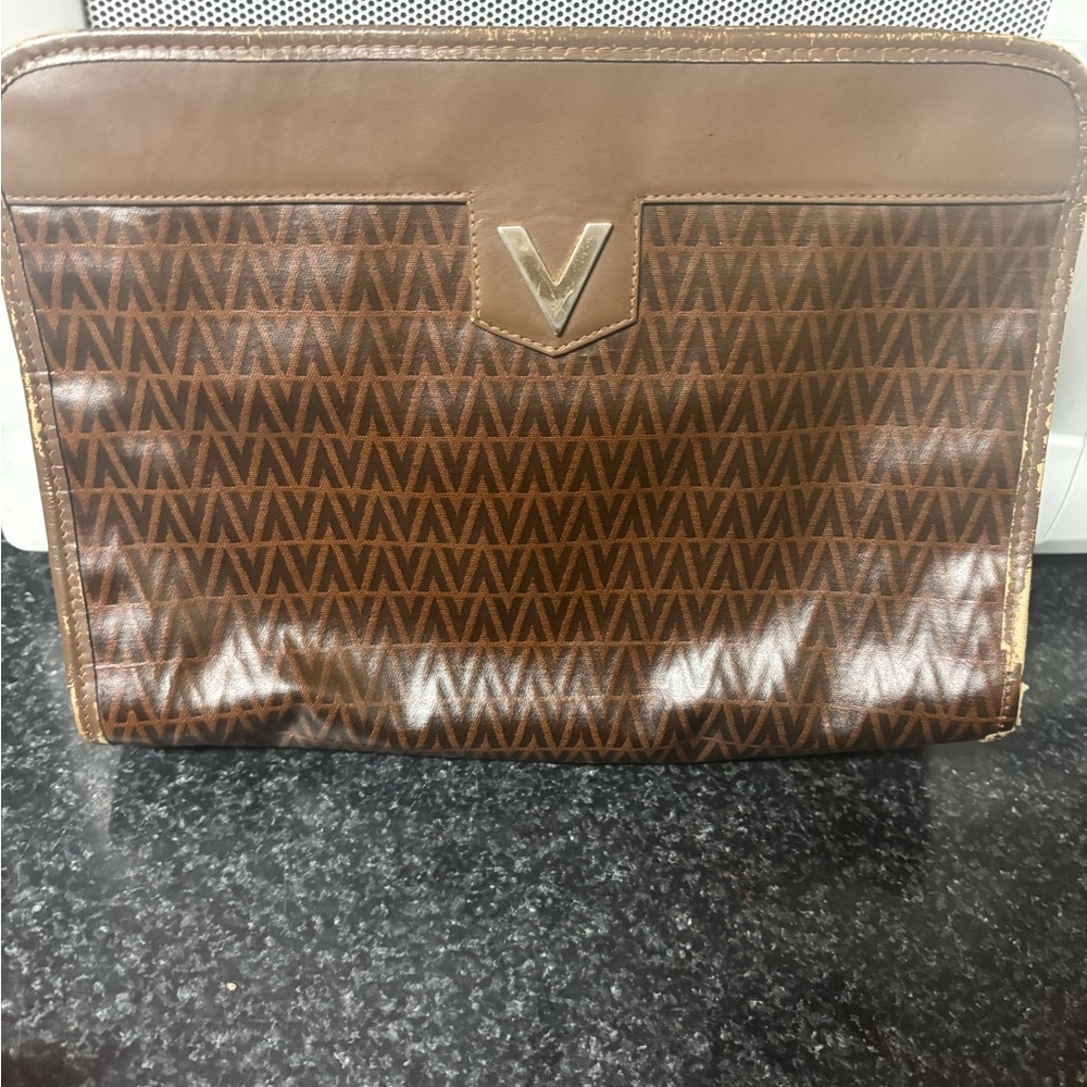 Brown Valentino Clutch Bag